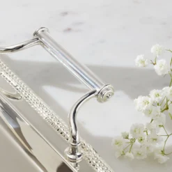 Silverplate Rectangular Tray With Handles