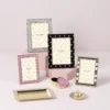 Sitting Pretty Pink Glitter 4x6 Photo Frame