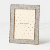Sitting Pretty Silver Glitter 5x7 Photo Frame