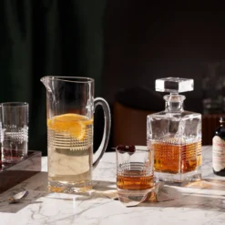 Sloane Crystal Double Old-Fashioned Glasses, Set of 4