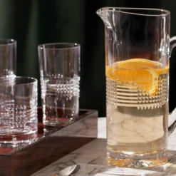 Sloane Crystal Highball Glasses, Set of 4
