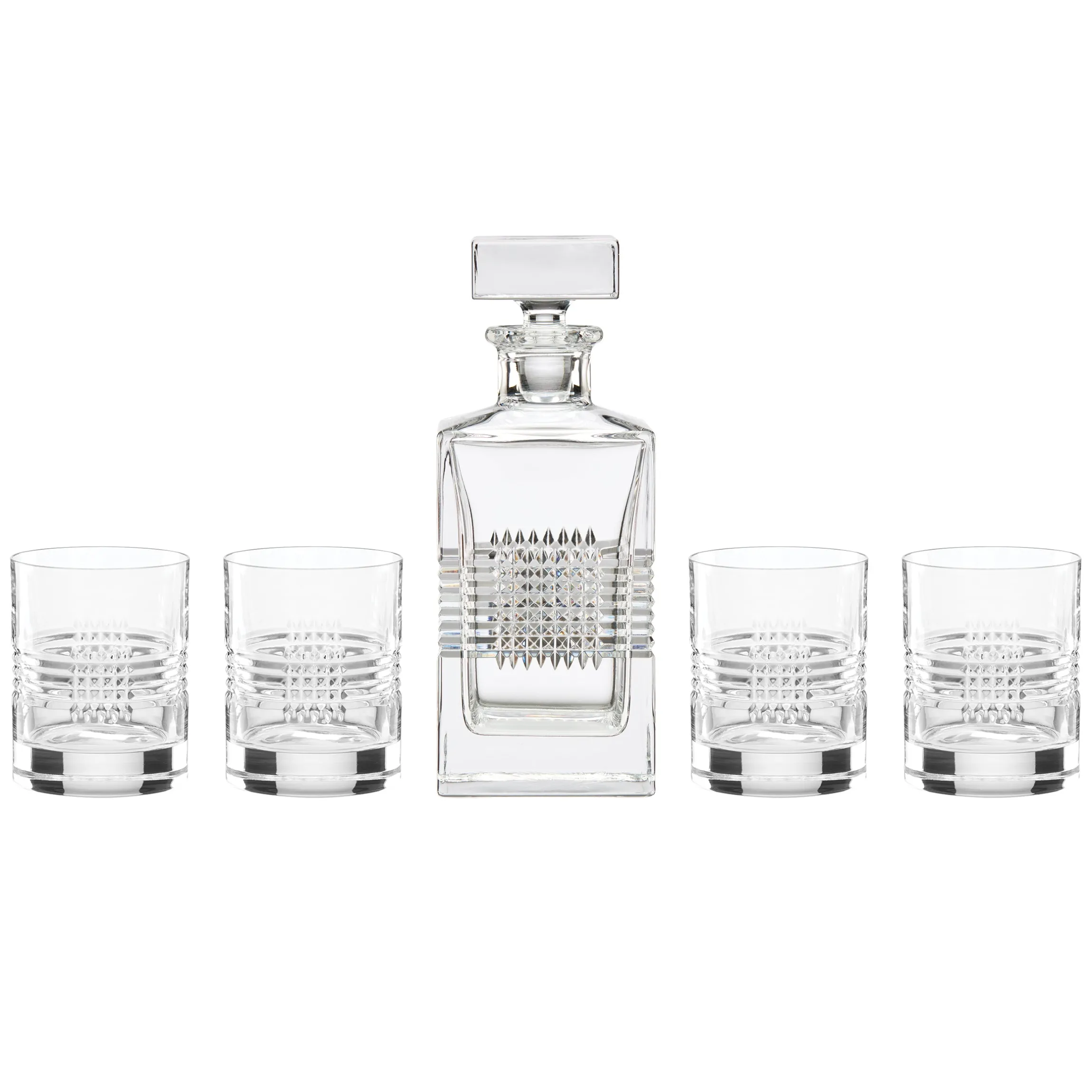 Sloane Crystsal 5-Piece Whiskey Set