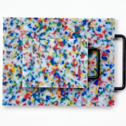 Small Multicolor Confetti Cutting Board