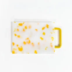 Small Yellow/White Cutting Board