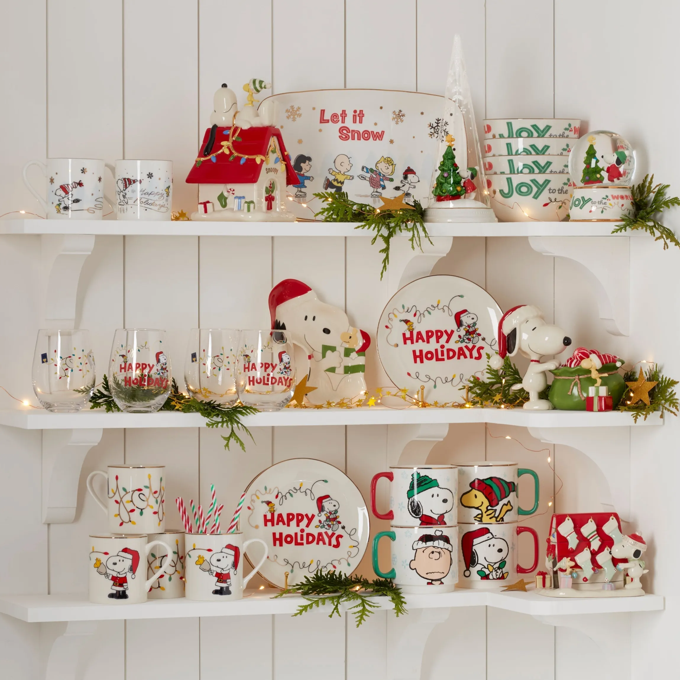 Snoopy Christmas Hors d'Oeuvre Tray