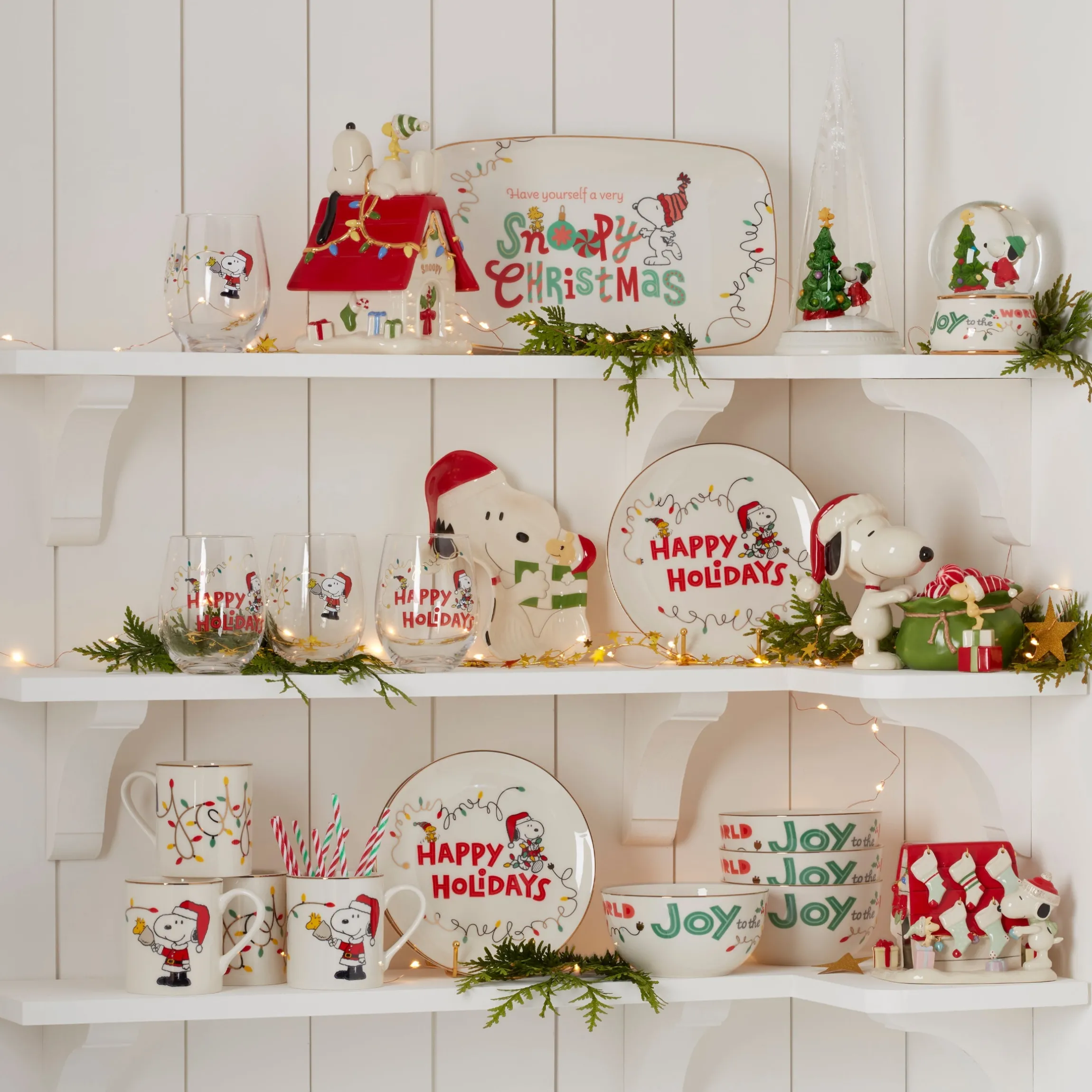 Snoopy Christmas Hors d'Oeuvre Tray