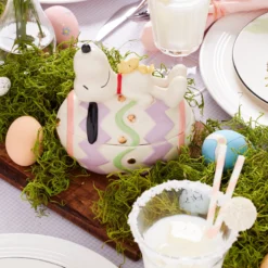 Snoopy Easter Covered Candy Dish