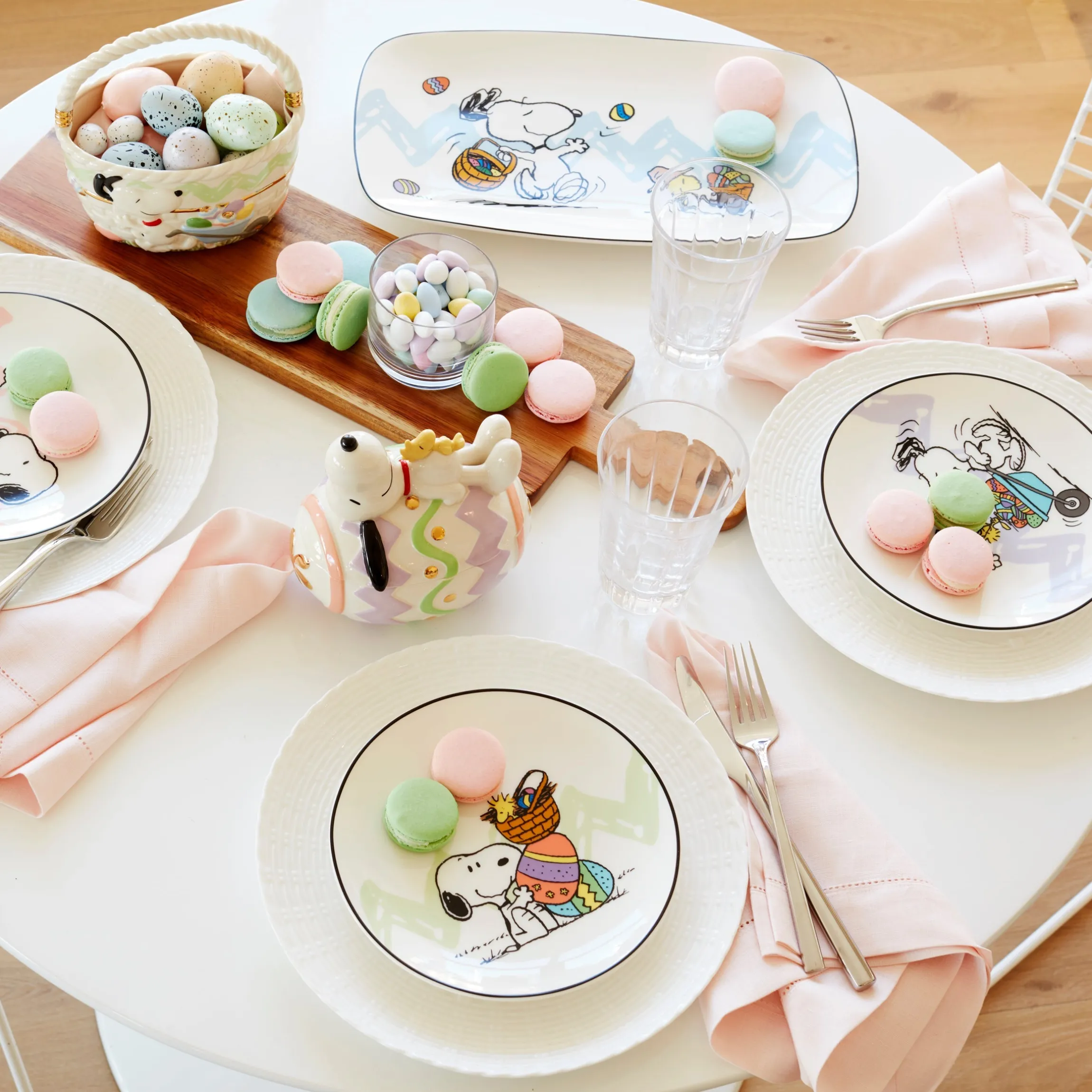 Snoopy Easter Covered Candy Dish