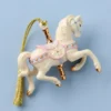 Snowflake Carousel Horse Ornament