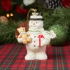 2026 Snowman with Teddy Bear Ornament