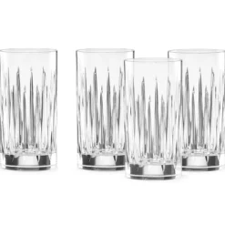 Soho Crystal Iced Beverage Glasses, Set of 4