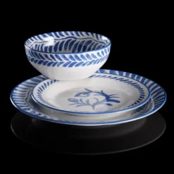 Solear Blue 12-Piece Dinnerware Set