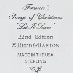 Songs Of Christmas Sterling Silver Ornament