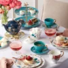 Sprig & Vine White Teacup & Saucer