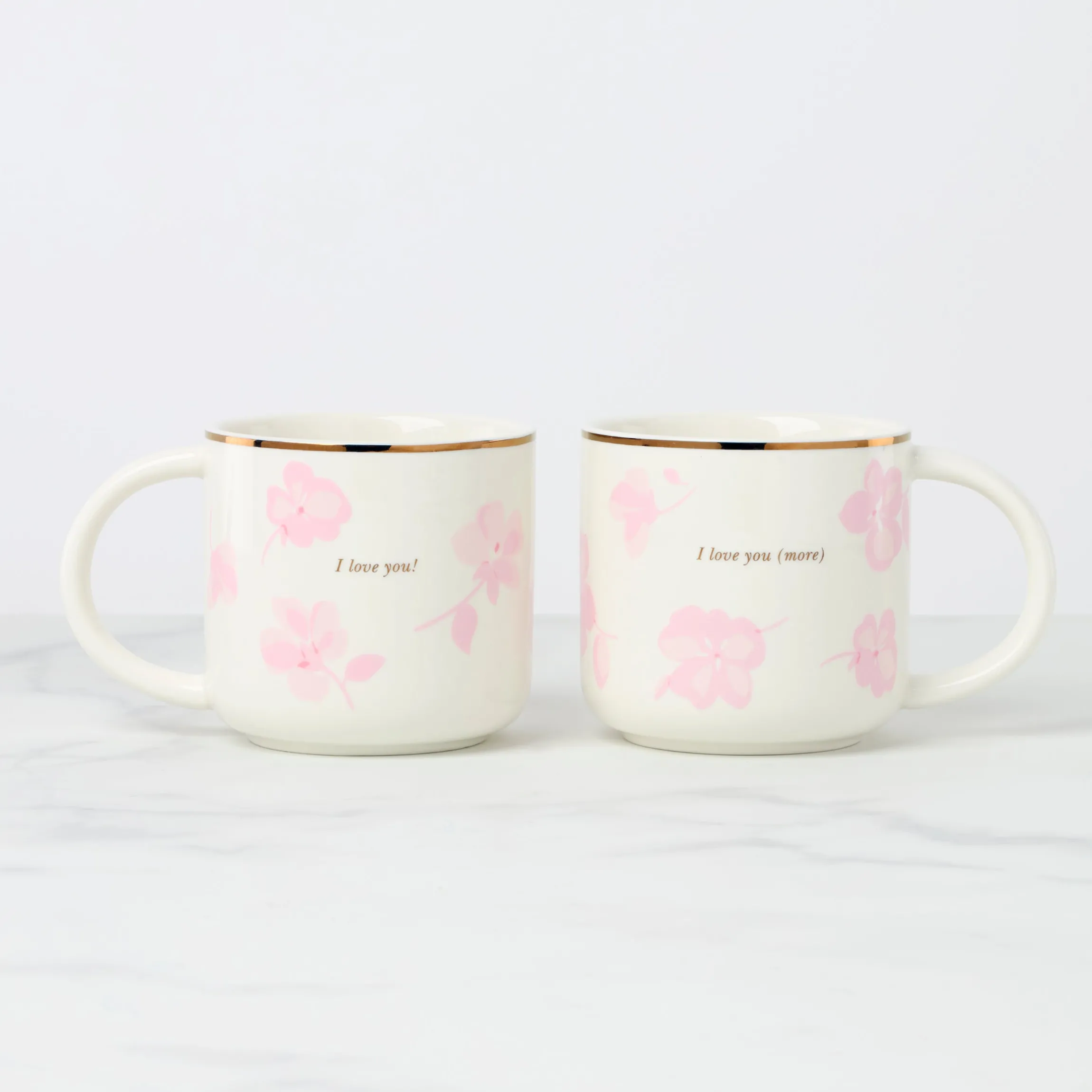 Spring Pansies Mugs, Set of 2
