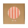 Stripey Assorted Bamboo Small Plates, Set of 6