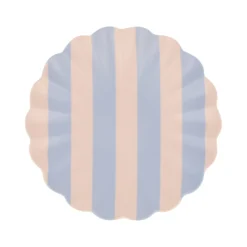 Stripey Assorted Bamboo Small Plates, Set of 6