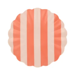 Stripey Assorted Bamboo Small Plates, Set of 6