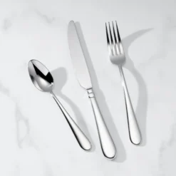 Studio 1414 Mirror 24 Piece Flatware Set with Caddy