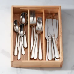 Studio 1414 Mirror 24 Piece Flatware Set with Caddy