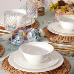 Studio 1414 Rimmed 12-Piece Dinnerware Set