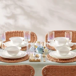Studio 1414 Rimmed 12-Piece Dinnerware Set
