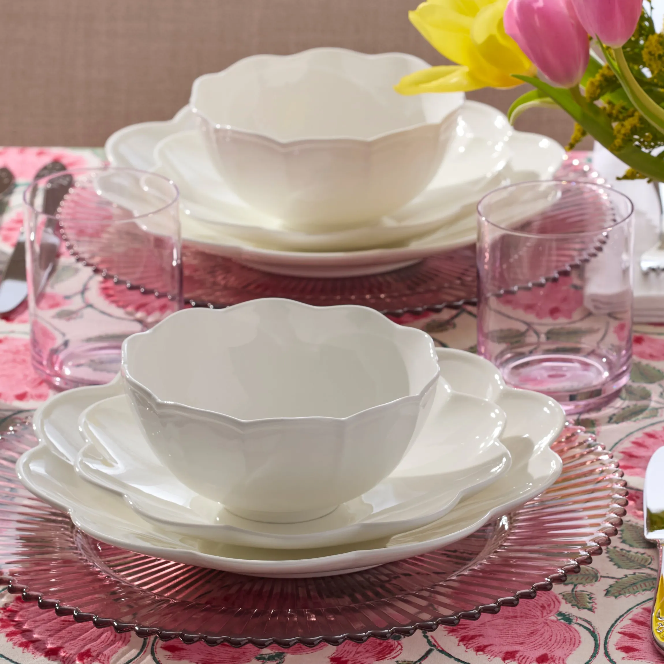 Studio 1414 Scallop All-Purpose Bowls, Set of 6