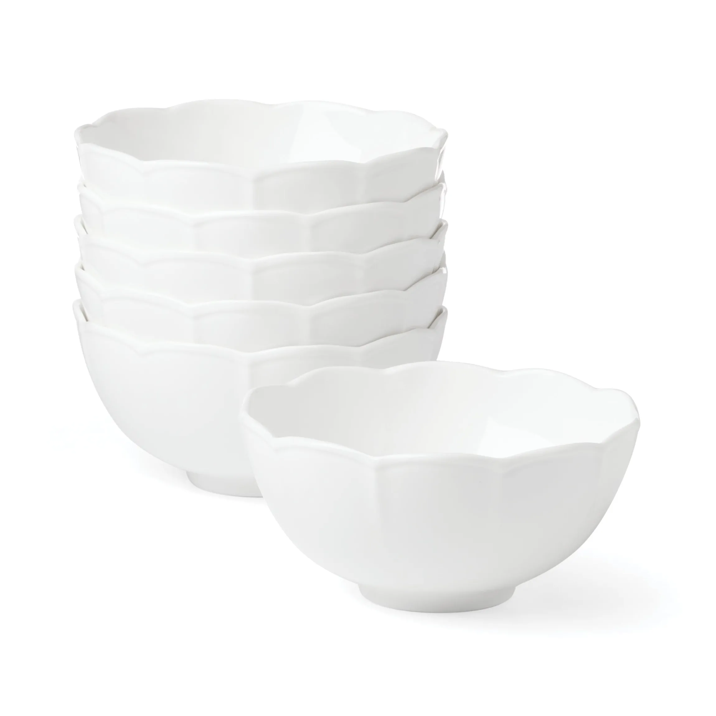 Studio 1414 Scallop All-Purpose Bowls, Set of 6