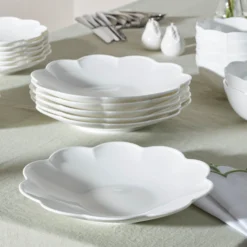 Studio 1414 Scallop Dinner Plates, Set of 6