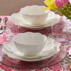 Studio 1414 Scallop Dinner Plates, Set of 6