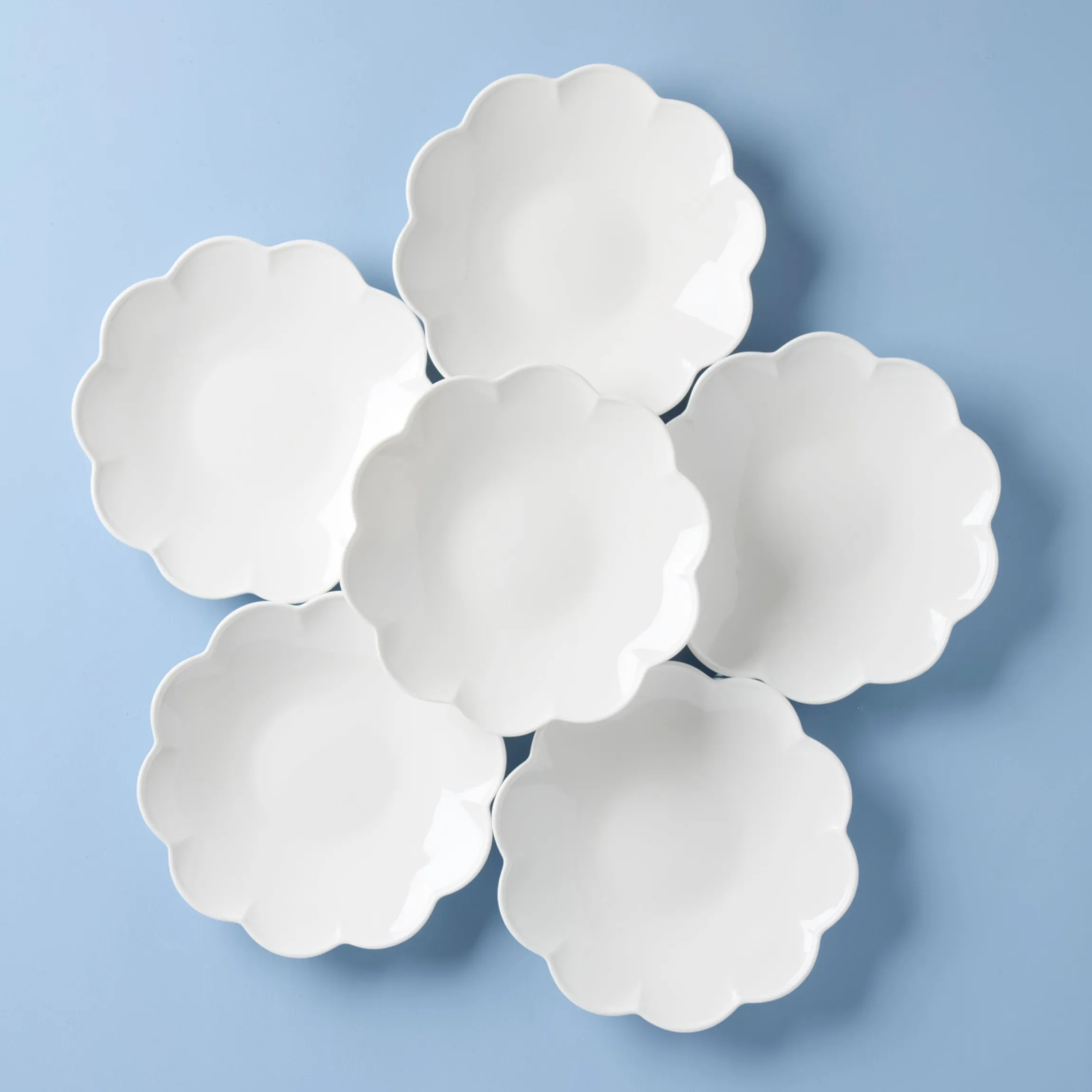 Studio 1414 Scallop Dinner Plates, Set of 6