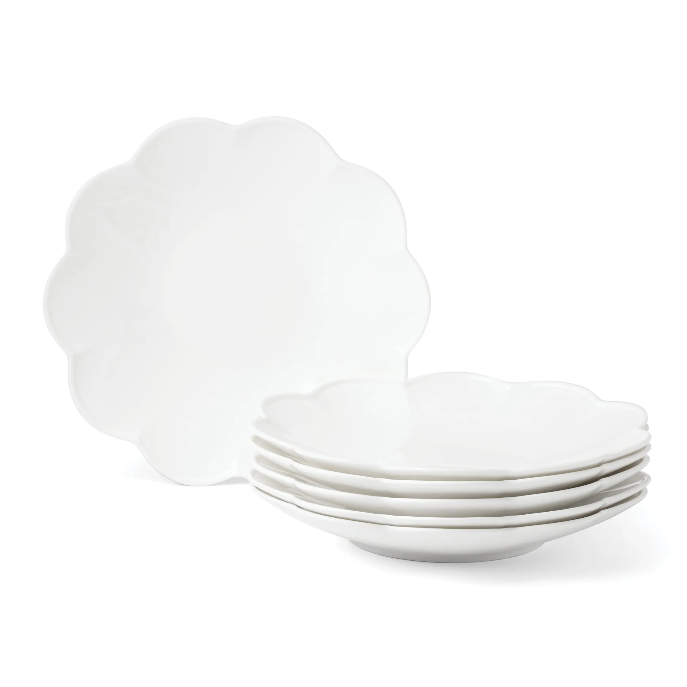 Studio 1414 Scallop Dinner Plates, Set of 6