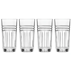Tempo Crystal Highball Glasses, Set of 4