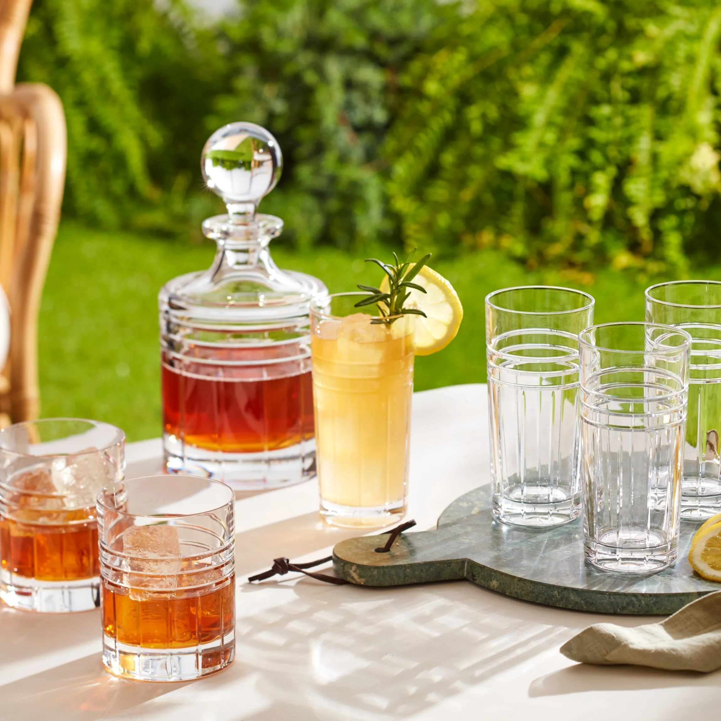 Tempo Crystal Highball Glasses, Set of 4