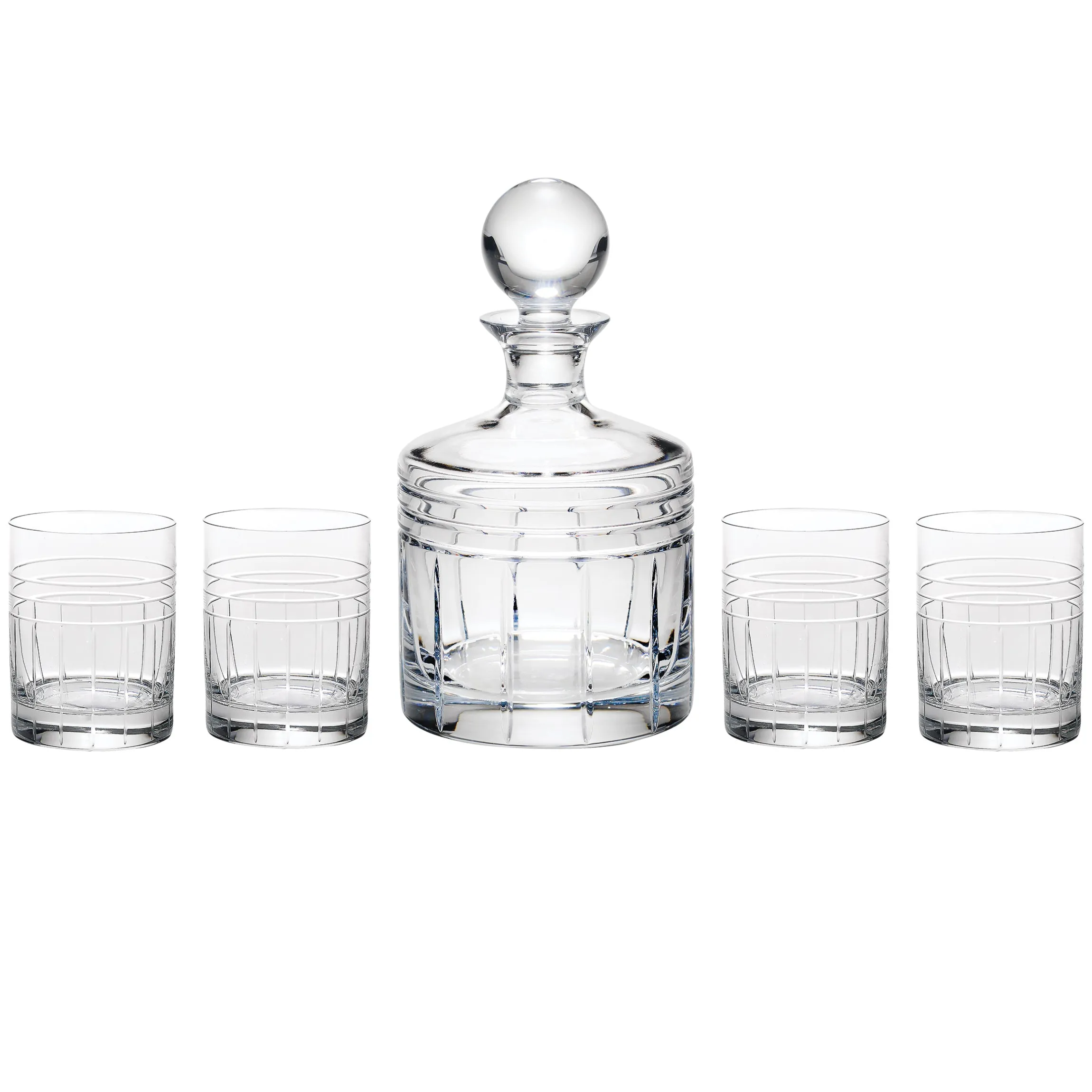 Tempo Crystal 5-Piece Whiskey Set