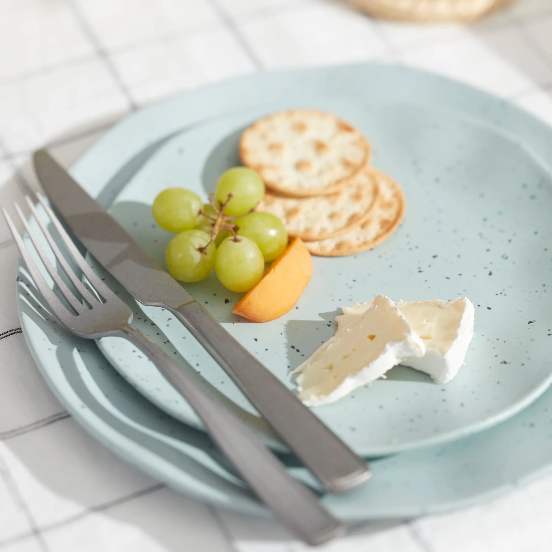 Terrazzo Melamine Mint 12-Piece Dinnerware Set