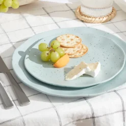 Terrazzo Melamine Mint 12-Piece Dinnerware Set