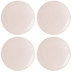 Trianna Blush Coupe Dinner Plates, Set of 4