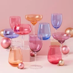 True Colors Wine Glasses, Set Of 4