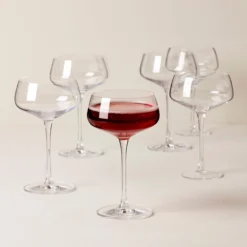 Tuscany Classics Angled Coupe Glasses, Set of 6