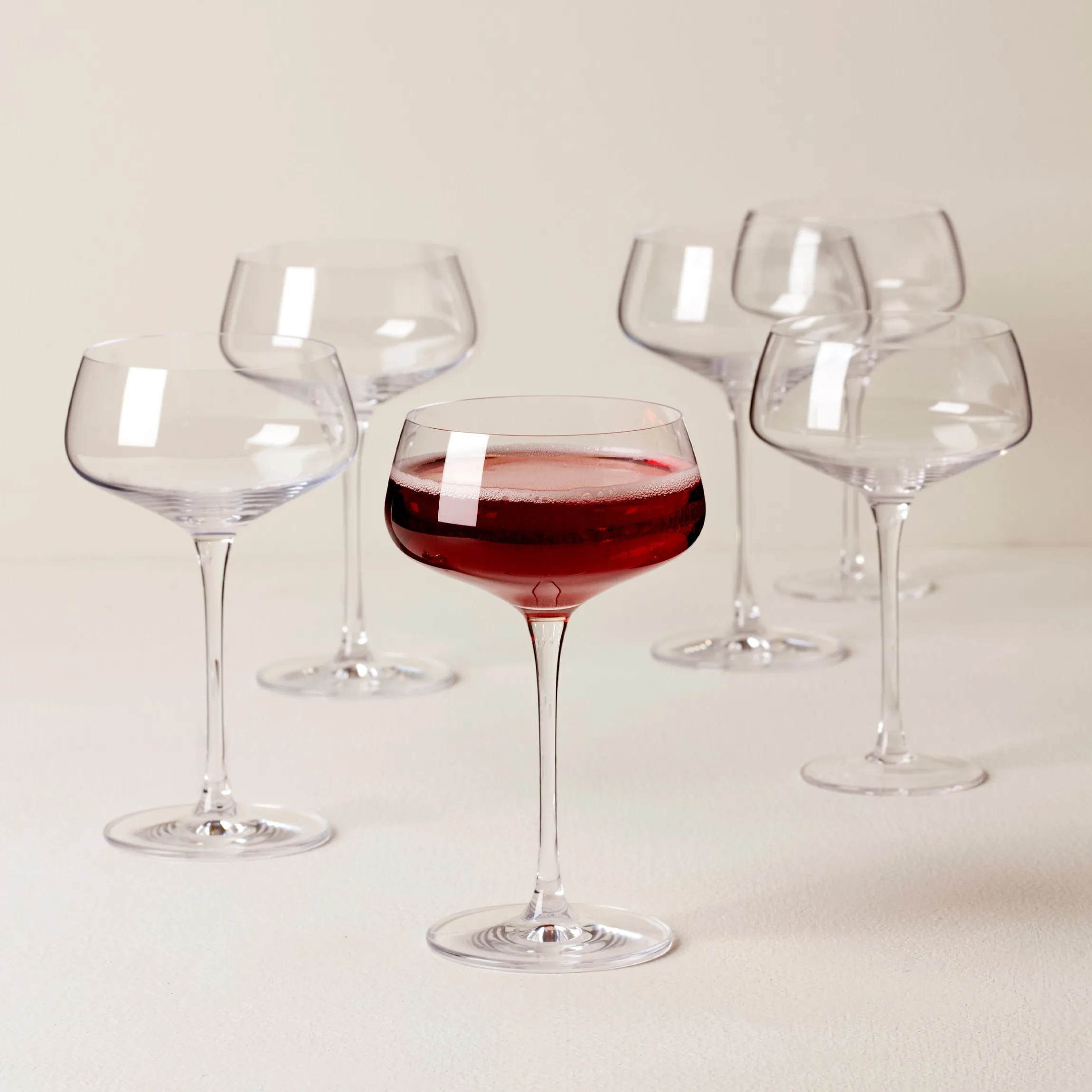 Tuscany Classics Angled Coupe Glasses, Set of 6