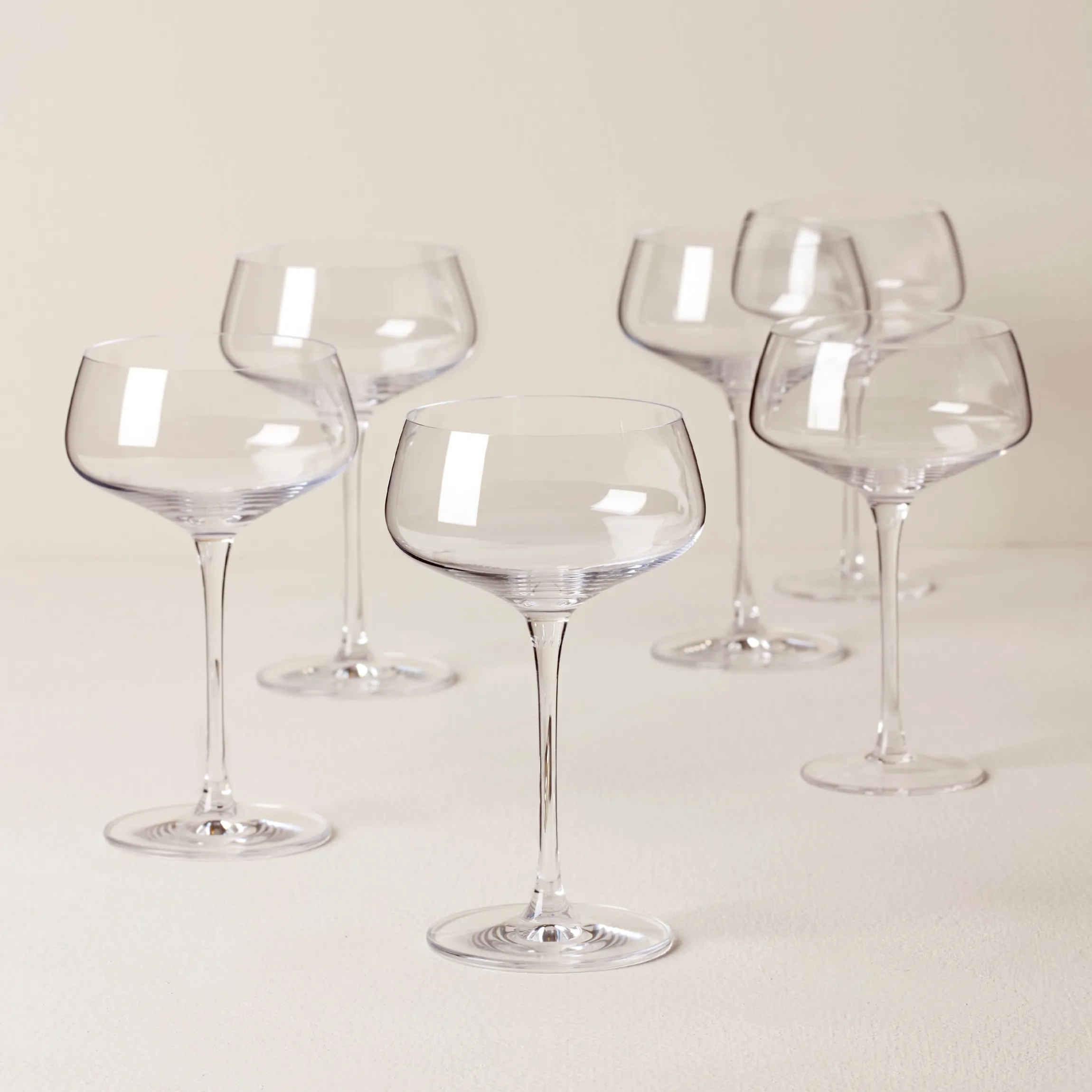 Tuscany Classics Angled Coupe Glasses, Set of 6