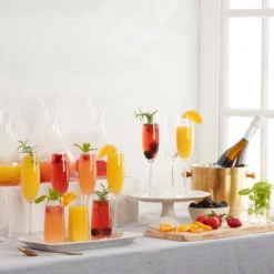 Tuscany Classics Champagne Flute Glasses, Set of 6
