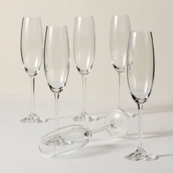 Tuscany Classics Champagne Flute Glasses, Set of 6