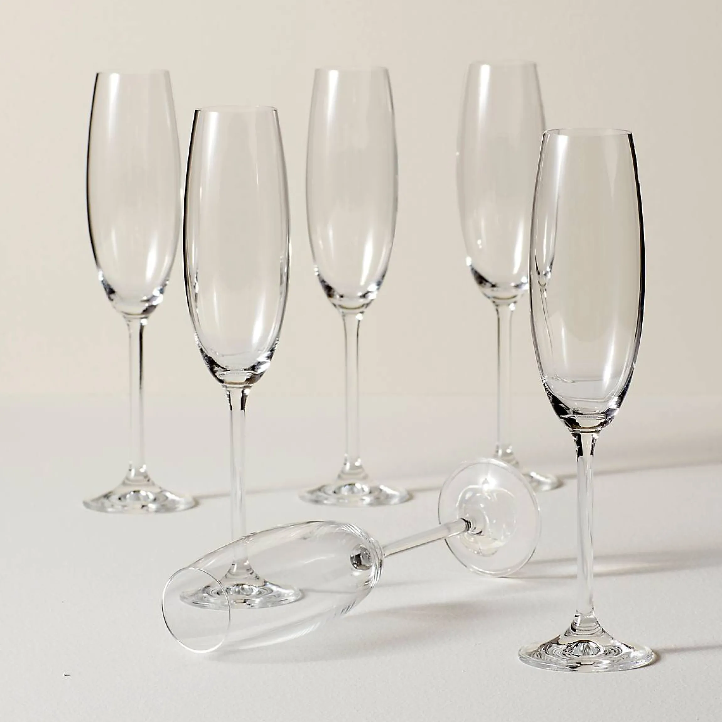 Tuscany Classics Champagne Flute Glasses, Set of 6