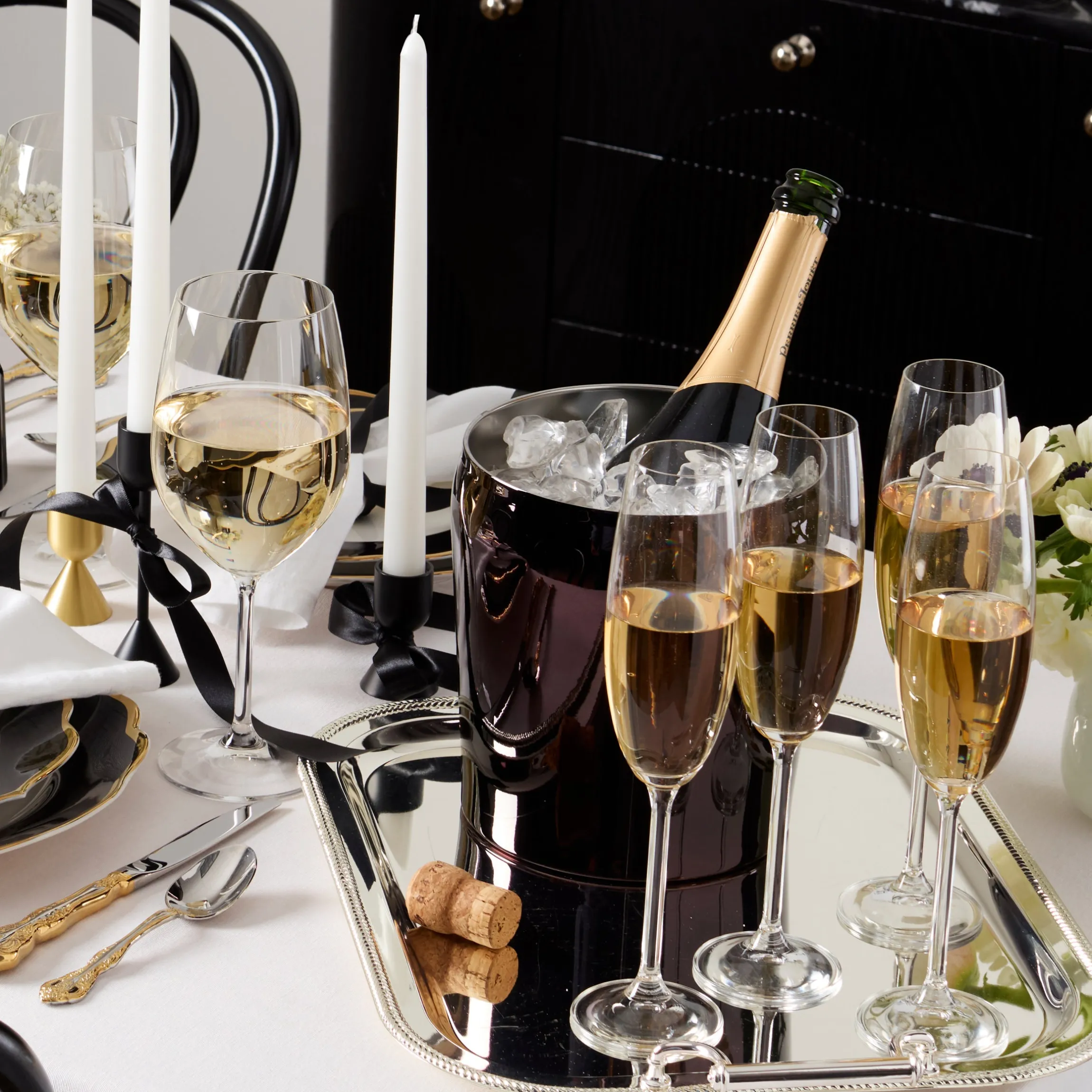 Tuscany Classics Champagne Flute Glasses, Set of 6