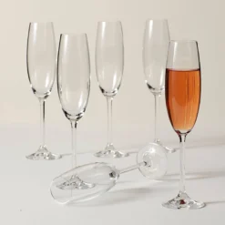 Tuscany Classics Champagne Flute Glasses, Set of 6