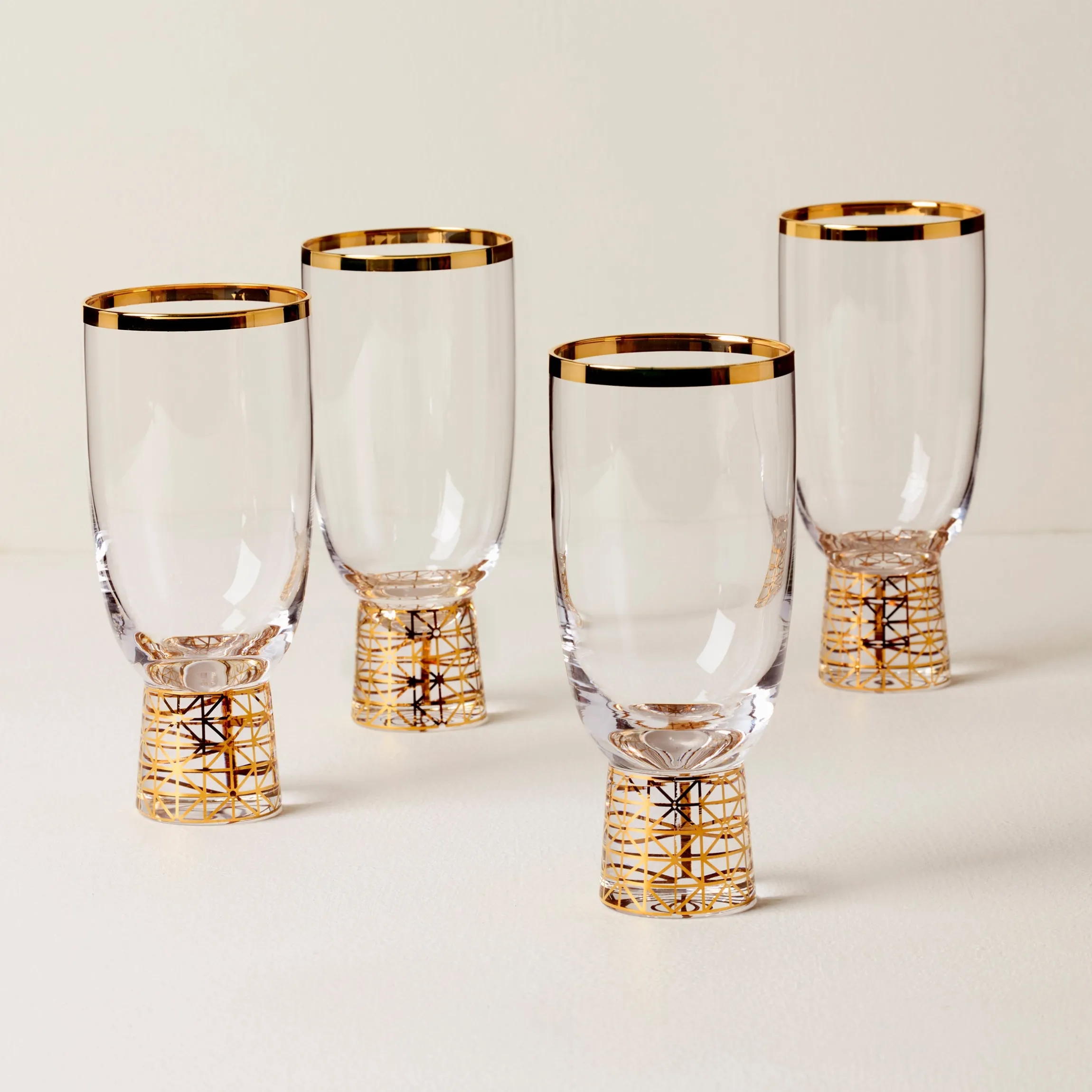 Tuscany Classics Gold Frost All- Purpose Glasses - Set Of 4
