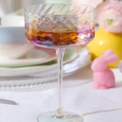 Tuscany Classics Iridescent Coupe Glasses, Set of 4