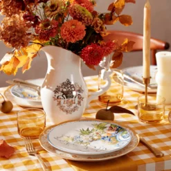 Tuscany Classics Stackable Amber Short Glasses, Set of 4